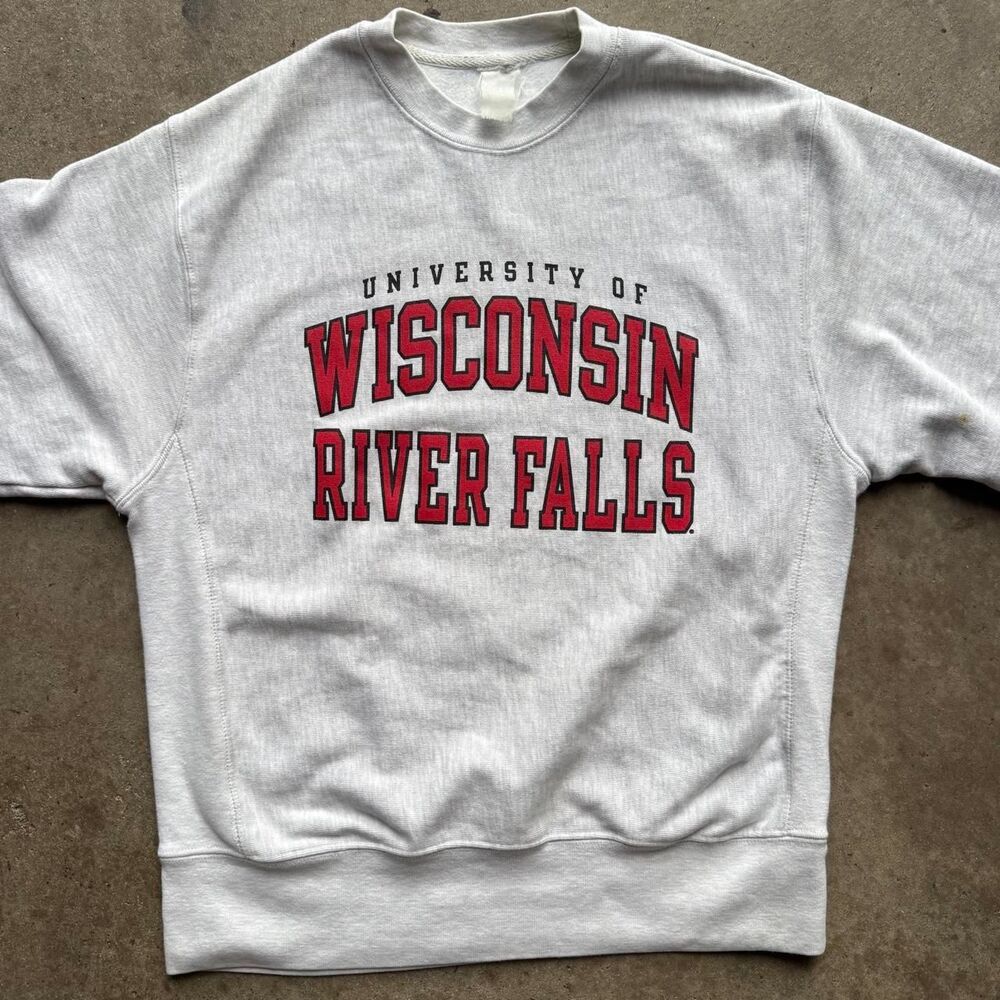 Champion Men's Grey and White Sweatshirt